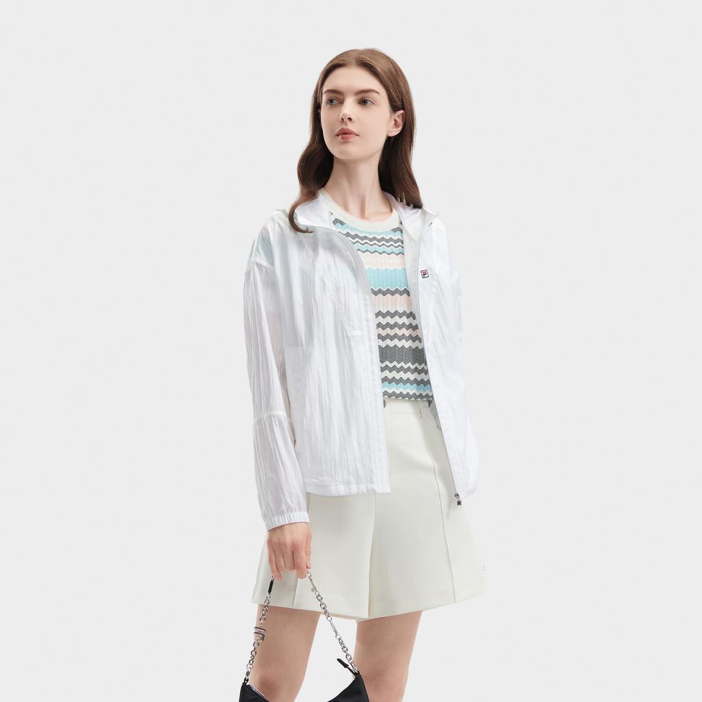 New FILA Jackets Women's White F11W421703F-WT