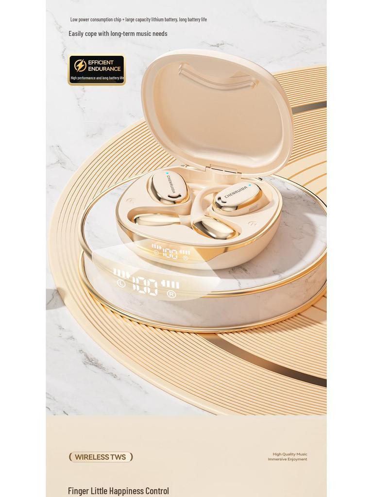 Air Conduction Bluetooth Earphones: Ear-hook Design, High Sound Quality, Long Battery Life