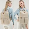 Backpack Female Simple Commuter Travel Bag Computer Backpack Canvas Large Capacity Junior High School Student Bag