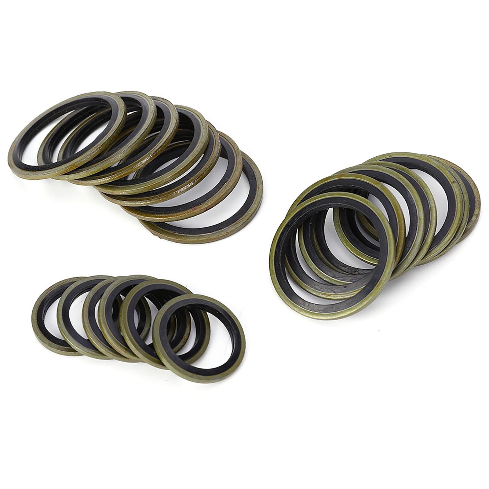 

240 шт. 6\8\10\12\14\16\18\20\22\24\27\30 мм металлическое резиновое уплотнительное масляное кольцо комплект прокладок сливной пробки белый