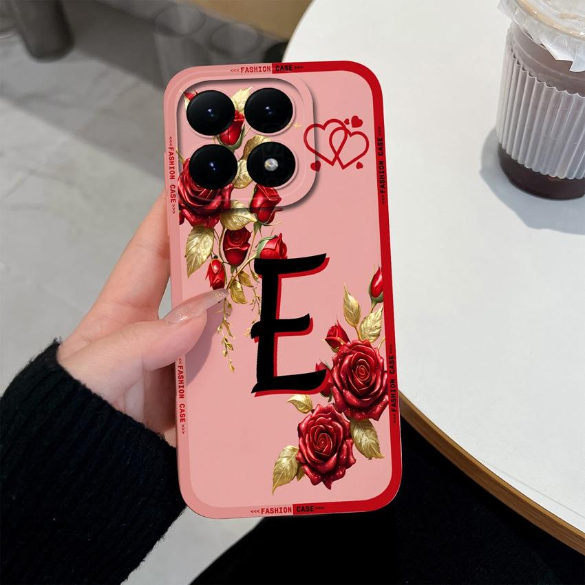 For Xiaomi 15T 14T 12T 17 15 14 13 Pro Lite 12X Phone Case Creative Letters Pattern Soft Matte Silicone Anti Slip Back Cover For Xiaomi Bumper Housing