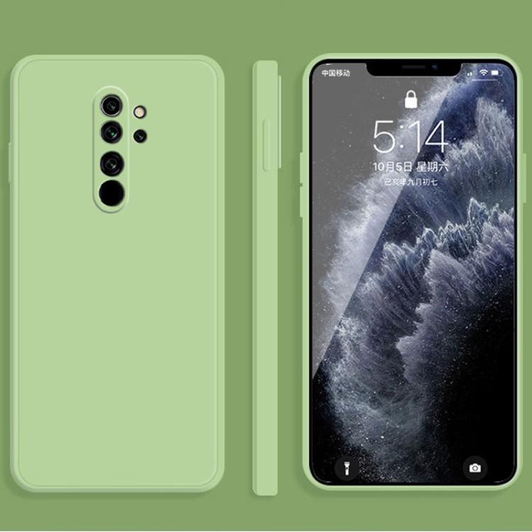 Dla Xiaomi Redmi Note 8 Pro Jednolity Kolor Imitacja Płynnego Silikonu Prosta Krawędź Odporne na Upadki Pełne Pokrycie Etui Ochronne