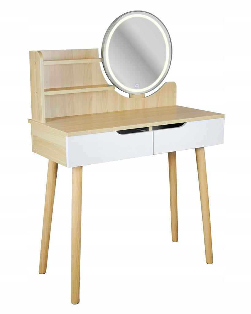 Scandinavian cosmetic dressing table with LED mirror SCANDI