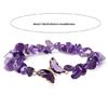 Healing Crystals Bracelet With Irregular Gemstones Beads Butterfly Decoration Adjustable Jewelry For Relaxation