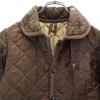 LAVENHAM Quilted Jacket 36 Brown Cotton Filling Men's Used