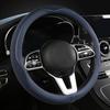 Ice Silk Steering Wheel Cover - Breathable, Sweat-Absorbent, Wear-Resistant for 15” Handles