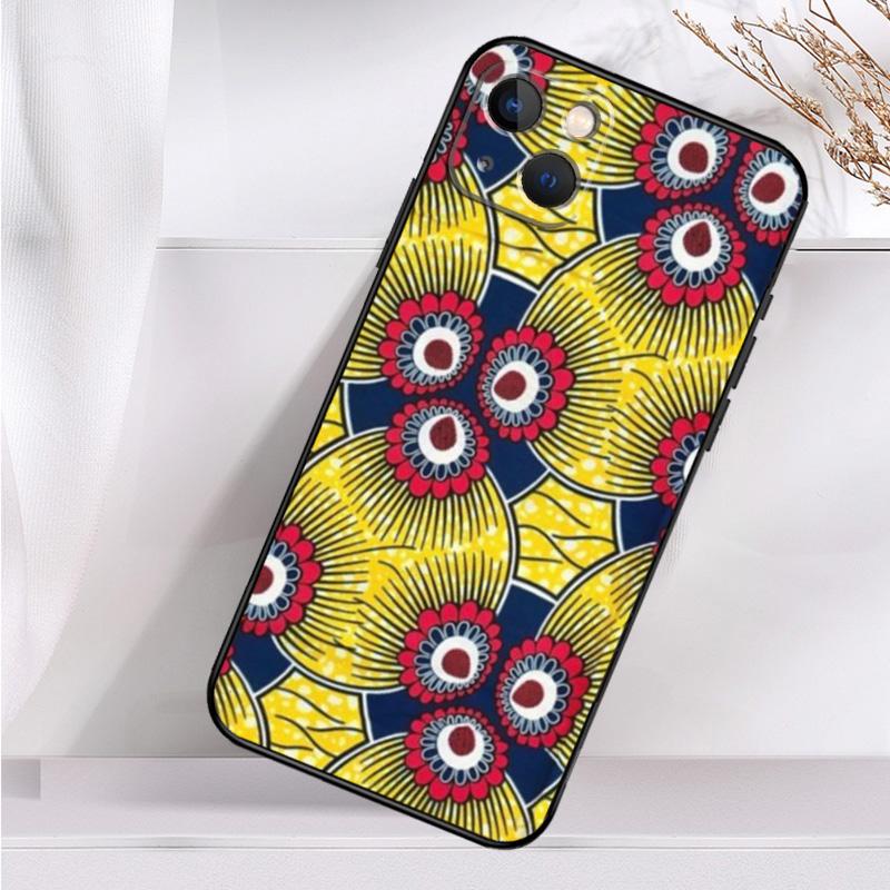 African Wax Print Design Shockproof Case For iPhone 17 Pro Max 11 14 15 16 Plus 12 13 Mini 16e 17 Air Phone Cover