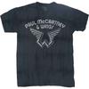Paul McCartney - Wings Logo - Dip Dye - Blue T-shirt Unisex T-Shirt