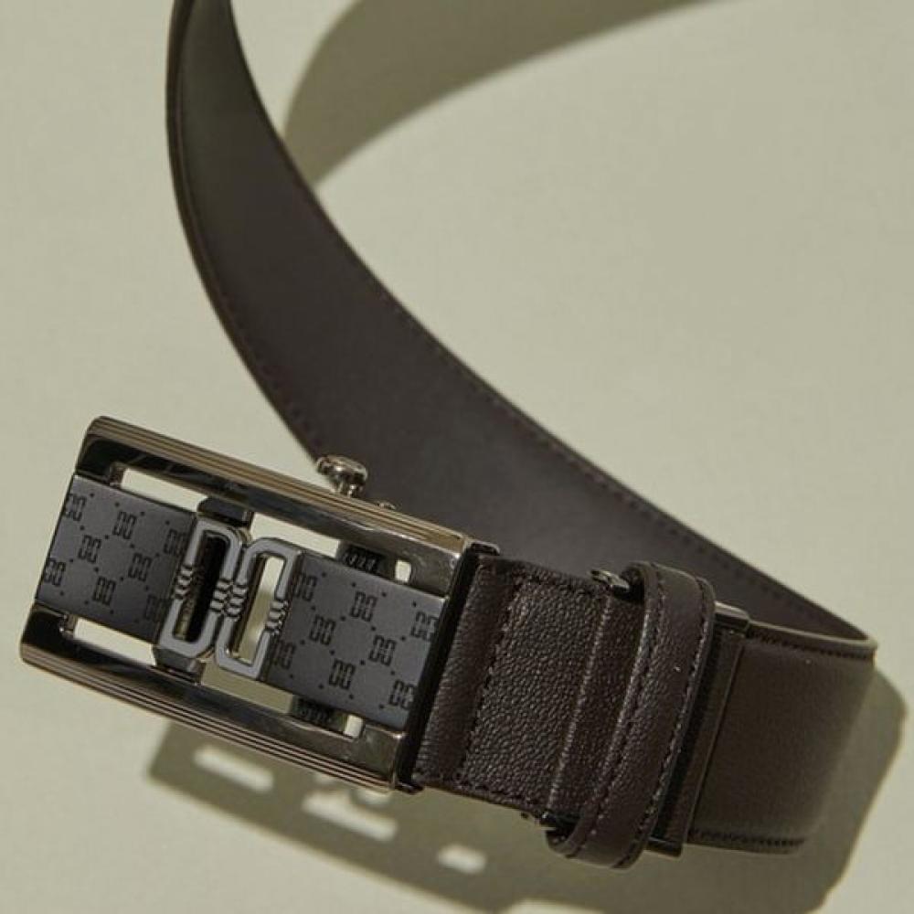 Daks Dark Brown Dd Decoration Matte Buckle Cowhide Automatic Belt Dbbe4e763w3 Single option
