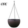 Hanging Pot Flower Basket Imitation Honeycomb Self Water Absorption Plant Hanger Waterproof Outdoor Resin for Garden
