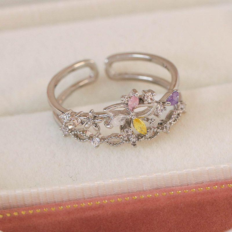 Niche Style Micro Inlaid Zircon Stylish Hand Jewelry Geometry