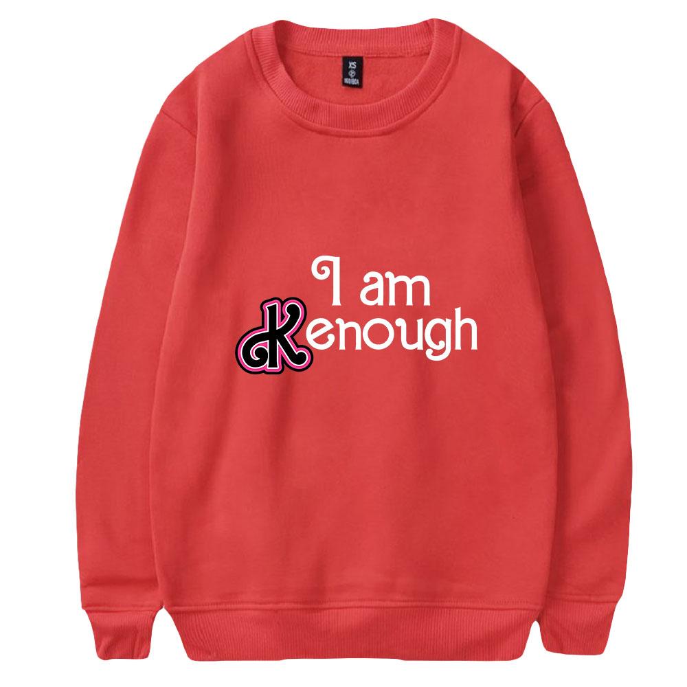 Mode Ich Bin Ken Genug Brief Aufdruck HOODIES Lässig Rundhals Sportbekleidung Herren Damen Pullover Sweatshirts