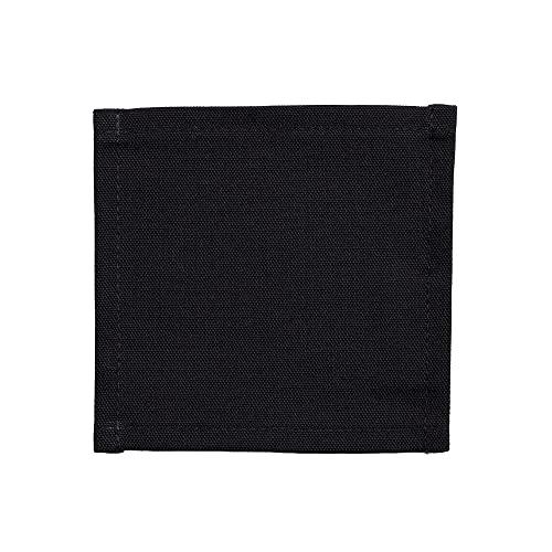 STYLE Decor 2-Piece Set: Four 100% Cotton Placemats and Four 100% Cotton Coasters. Perfect for Dining Tables, Parties, and Table Coordination. Black.