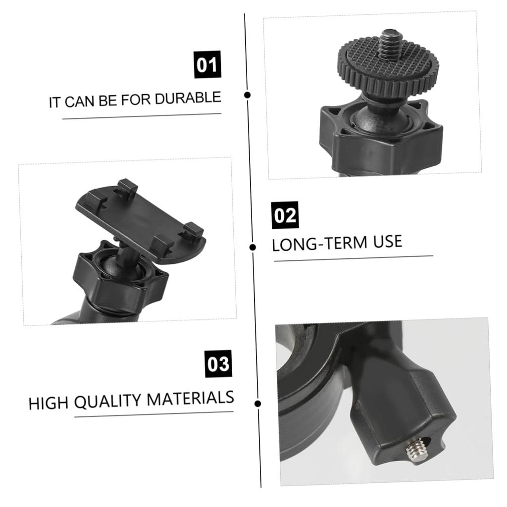 MOLUCKFU 2pcs Bracket Bike Rearview Mirror Support Handlebar Fixture Holder Accessories Mirror Mount Holder Adapter Handlebar Mirror Mount Hole