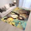 Genshin Impact Zhongli Room Mats Anti-slip Absorb Water Long Strip Cushion Bedroon Mat Household Carpets