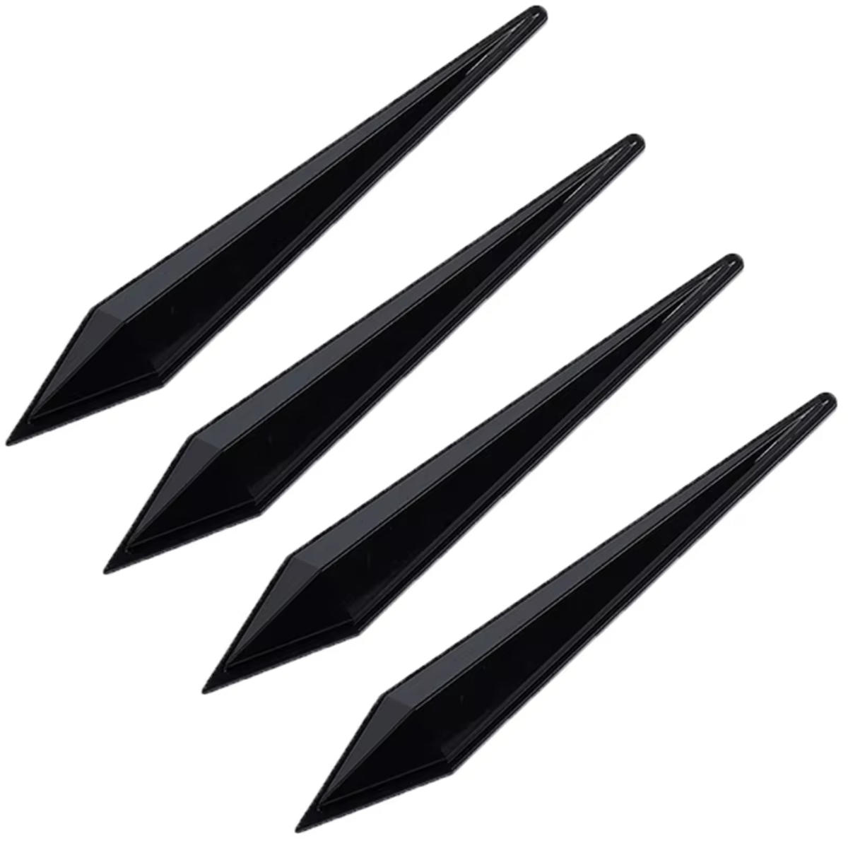 

4 шт. защитная наклейка от царапин на кузов автомобиля, бампер, защита от столкновений, резиновая полоска на кромку зеркала заднего вида one size чёрный