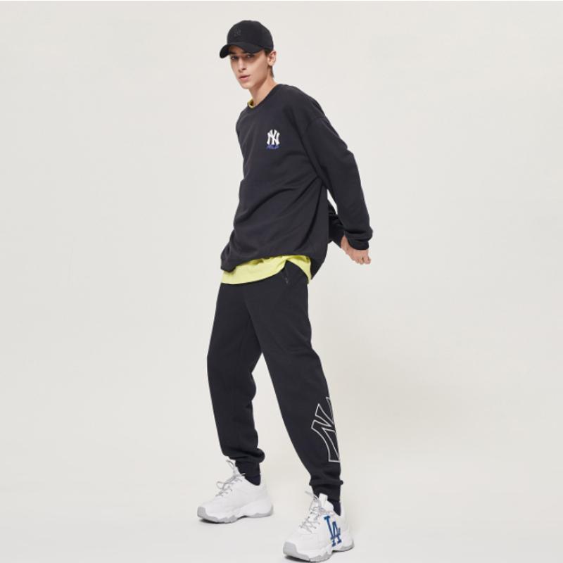 New MLB New York Yankees Sweatshirts Unisex Black 31MT04941-50L