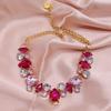 Collare per Cani Collana a Catena d'Oro Acciaio Inossidabile Regolabile Collare con Diamanti Colorati per Cani Piccoli Medi Cucciolo