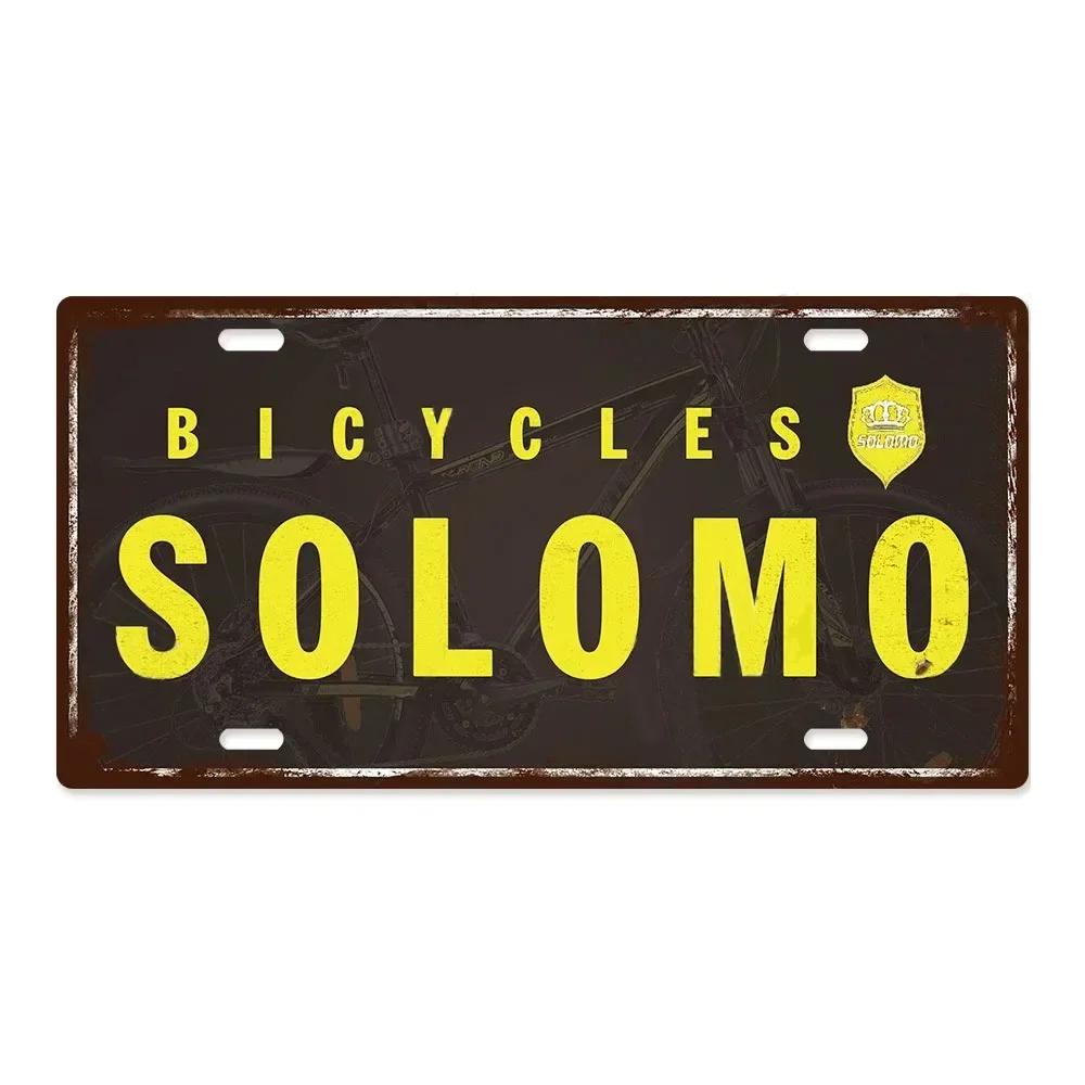 Klassische Metallschild-Dekoration Fahrradmarke Blechschild Handwerk Wanddekoration Schilder für Bar Garage Fahrrad Rostige Plakette 15x30cm Zinn Bo