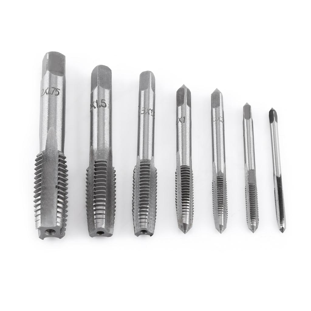 Tap Wrench, Steel Tap Wrench Set with Thread M3 or 4 or 5 or 6 or 8 or 10 or 12, for Convenient Tapping, General Purpose.Key and Tap