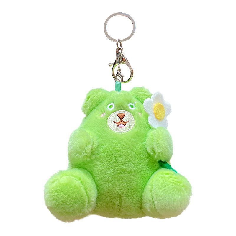 Bouquet Hug Bear Plush Toy Mini Couple School Bag Pendant Doll Cartoon Doll Gift Keychain