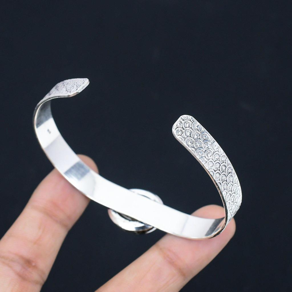 Mothers day Deal Sterling Silver Natural Golden Rutile Daughter Bangle Jewelry