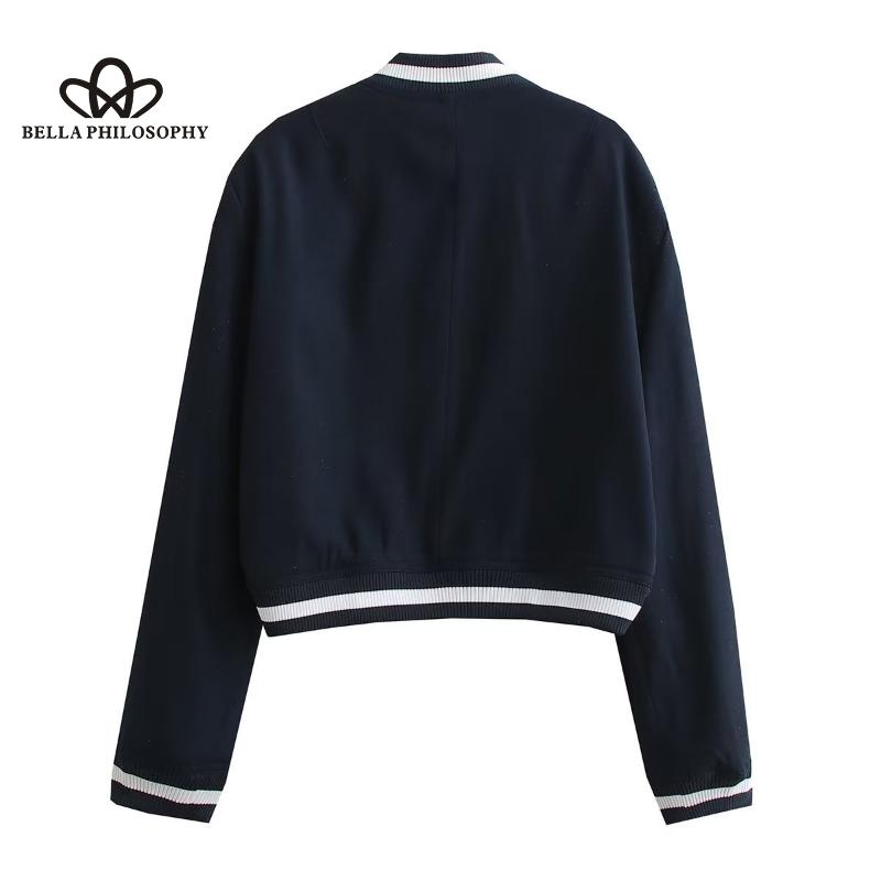 Spring New Women's Baseball Suit Jacket Stand Collar Women Fashion Casual Cool Coat for Woman