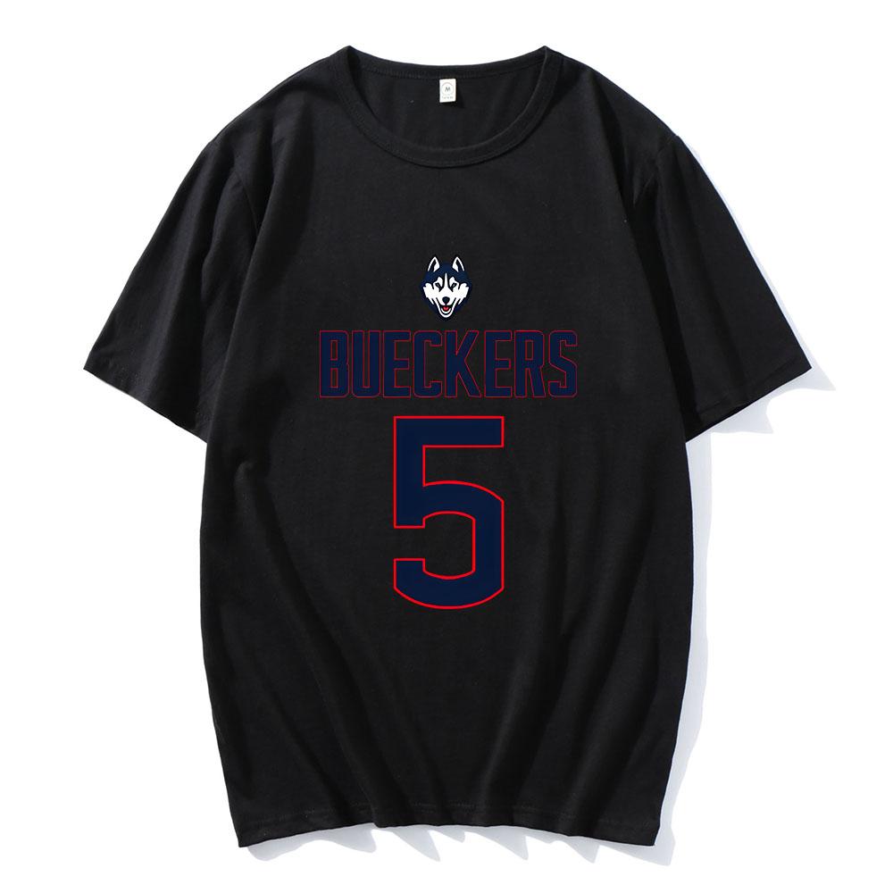 Paige Bueckers Number 5 T-shirts Basketball Player Casual Mens Tee-shirt Short Sleeve Round Neck T-shirts Graphic Printing Tees