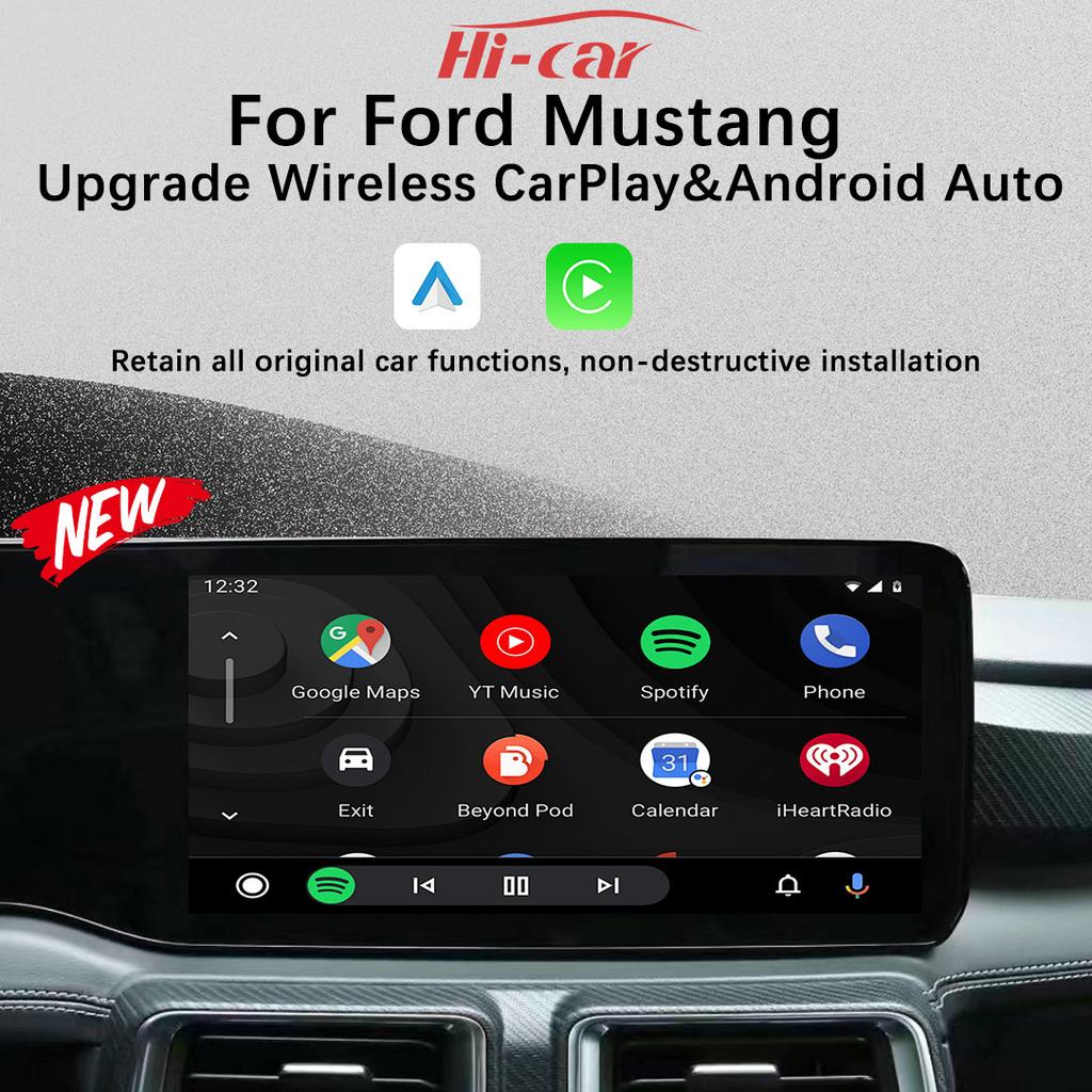 Wireless CarPlay For Ford Mustang 2025-2025 Wireless Android Auto Center Control Screen Car Machine Connectivity Upgrade Smart