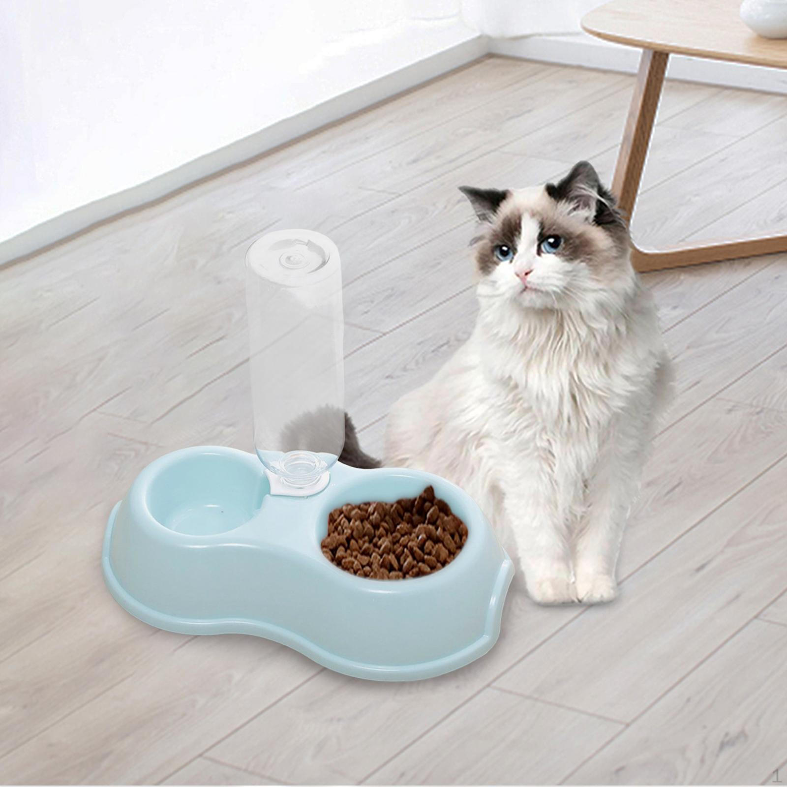 

Bowl Set for Pets with Water Dispenser And Food Station Cats Dogs синій