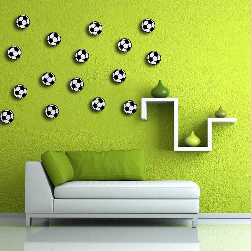 1 Sheet 20pcs/Set Sports Boys Bedroom Art Vinyl Wall Sticker Football Soccer Ball Wall Sticker