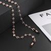 Women Crystal Beads Sunglasses Glasses Chains Lanyards Neck Strap Rope Eyewear Cord Holder Accessories Mask Chain