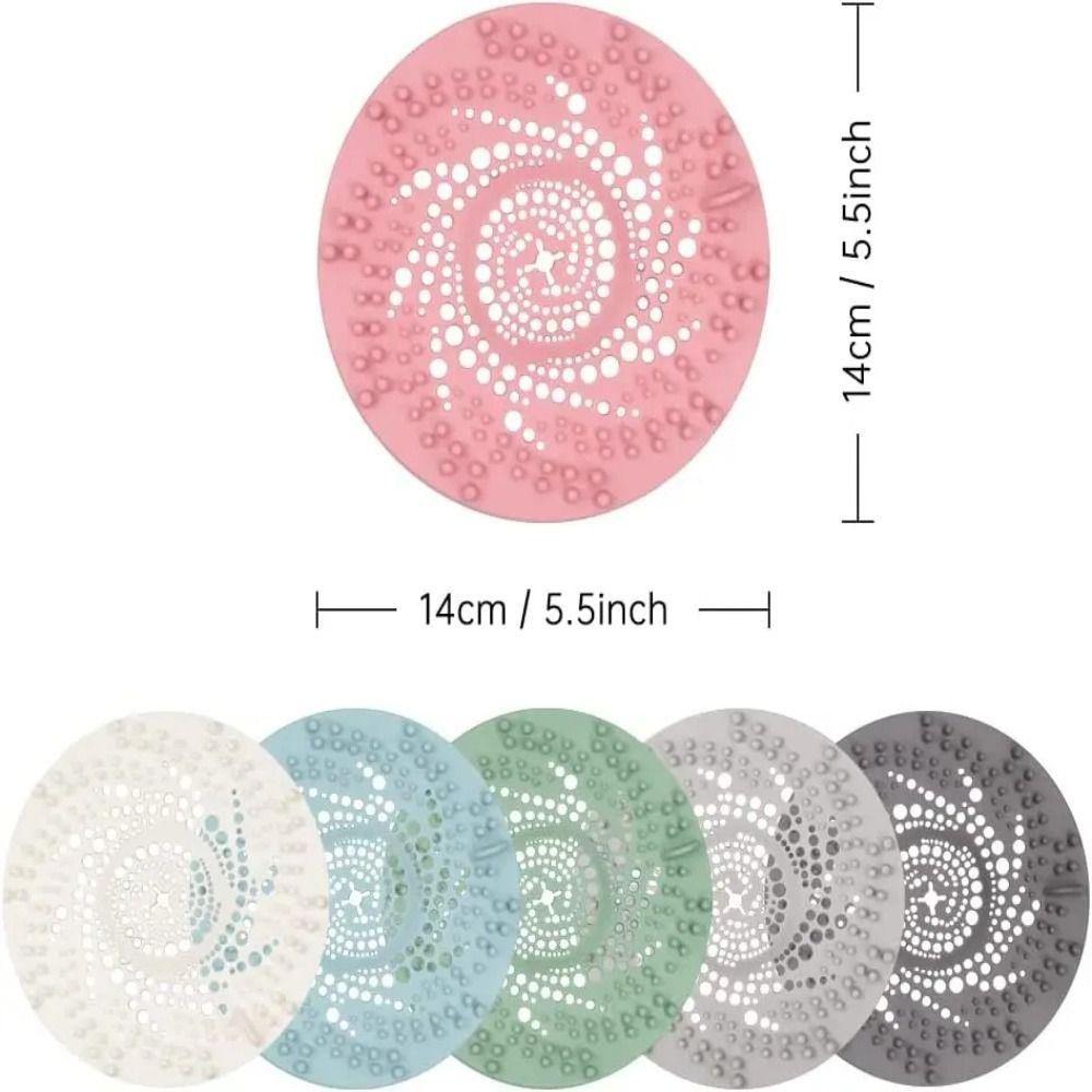 5 Pcs Dusche Boden Abdeckung Dusche Boden Ablauf Bad Lieferungen Zubehör Badewanne Ablassen Sieb Silikon Anti-blocking