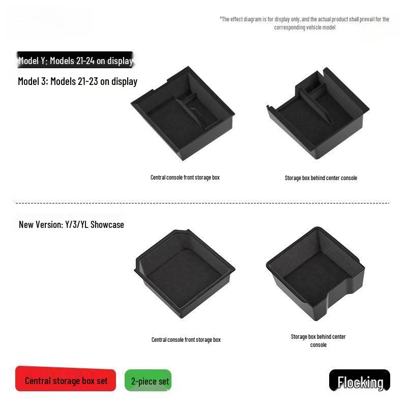 Compatible Armrest, Console, and Trim Accessories for Tesla Model 3/Y