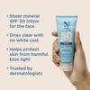 Blue Lizard Australian Sunscreen Shea Face Mineral Sunscreen, SPF 50, 50ml (1.7 Fl Oz)