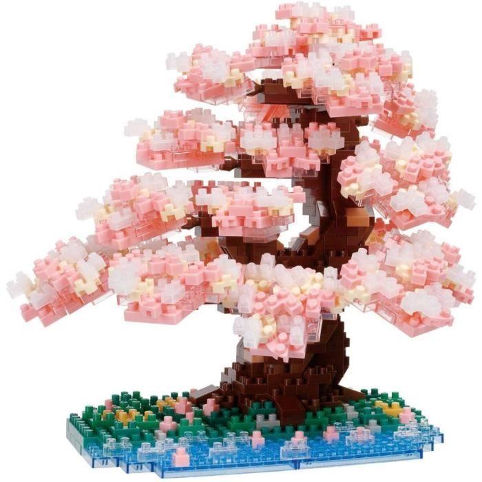 Figurine en briques - BANDAI - NANOBLOCK - Cerisier en fleurs Deluxe - 990 pcs