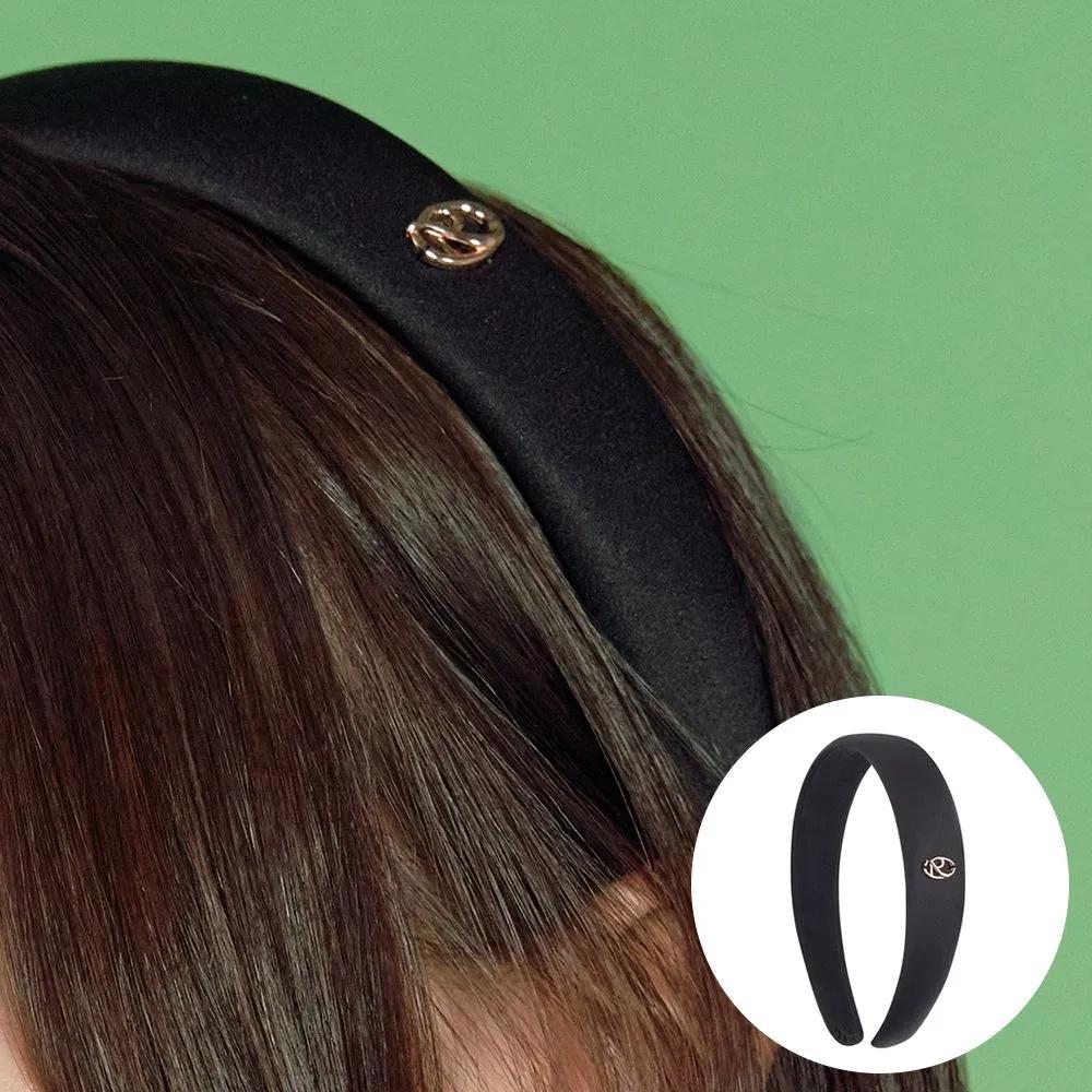Raffine Satin Hairband Black RA24B03L