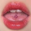 F136 Titanium Alloy Tongue Pin Drinkable Flash Coated Titanium Steel Anti-Allergic External Thread Niche Style Fashion Tongue Nail