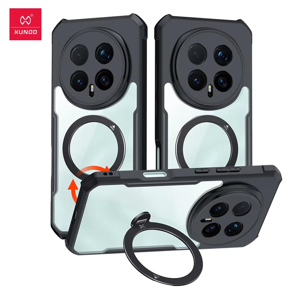 XUNDD Für Huawei Honor Magic8 Magic 8 Pro Hülle Stoßfestes Gehäuse Luxuriöse Rückseite Mit Drehbarem Magnetischem Halter