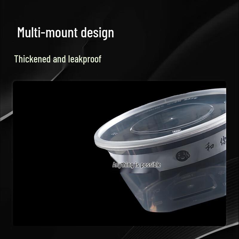 Einweg-Runde Lebensmittelbehälter mit Deckeln