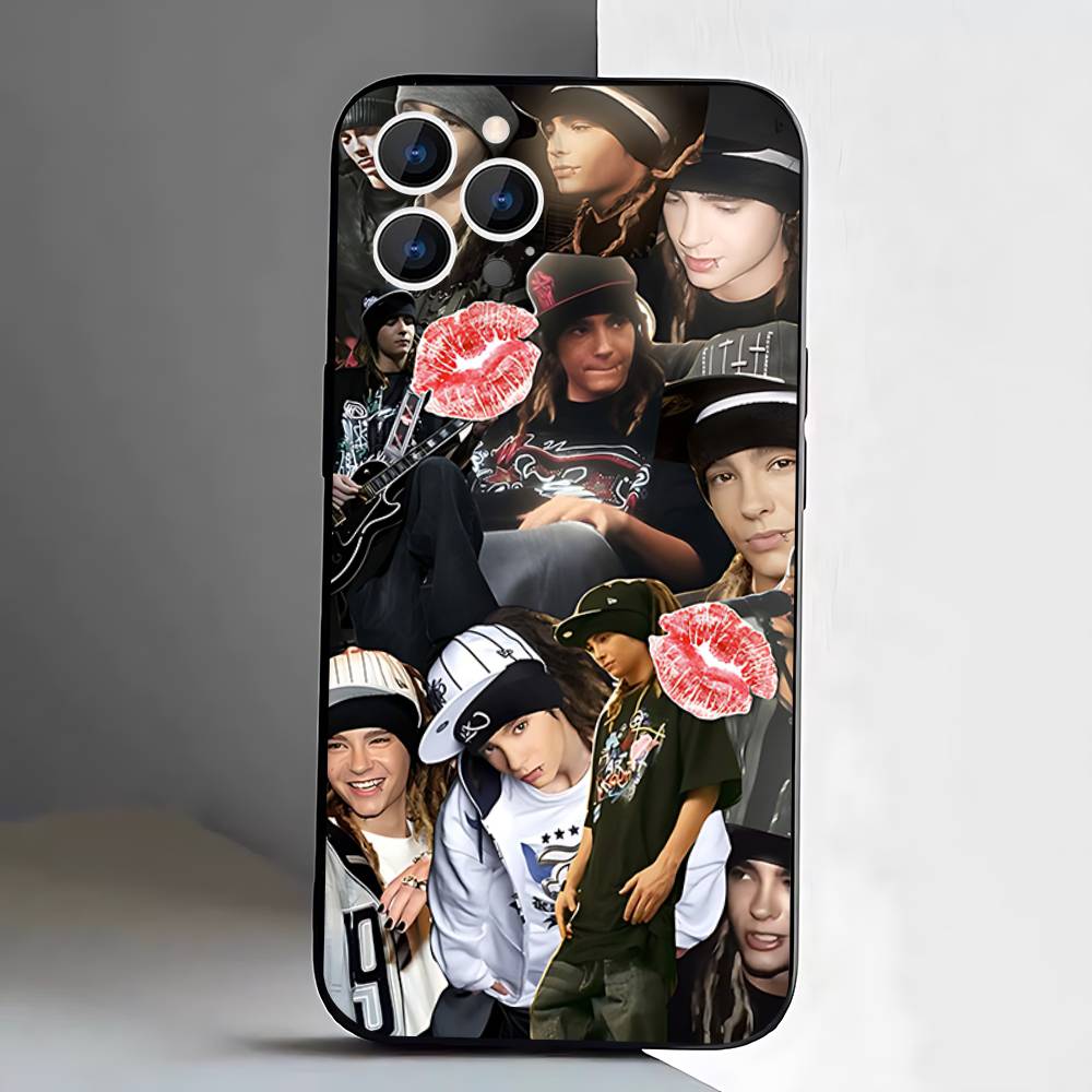 Tom Bill Kaulitz T-Tokio Hotels Black Case For iPhone 17 13 14 15 11 16 12 Pro Max Pro Max Plus E Air Mini Phone Cover Shell