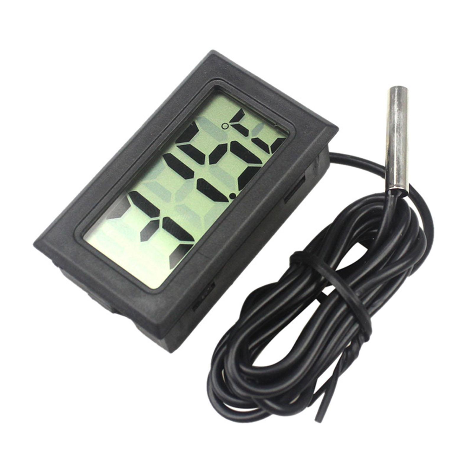 

Цифровой термометр с дисплеем Черный АБС Точный Ударопрочный Электронный измеритель температуры воды