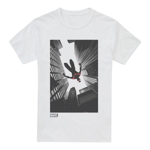 Spider-Man: Miles Morales Mens Sky T-Shirt