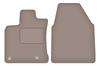 Beige Front Floor Mats For: Nissan Qashqai I J10 (wide) Crossover (2007-2013)