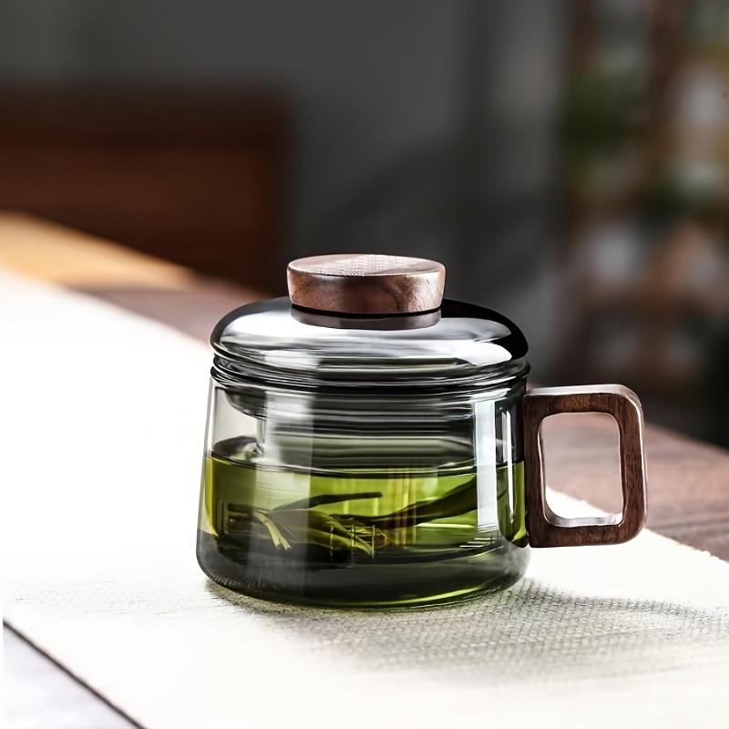 1pc200ml Multifunctional Glass Tea Cup with Filter Bubble-Heat Resistant,Reusable,Suitable for Home and Office Use,Perfectly Suited for Loose Leaf Tea