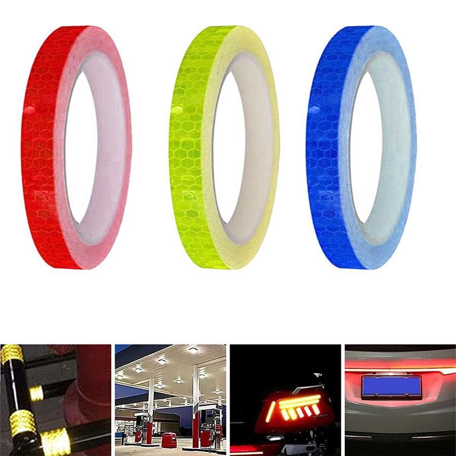 Reflective night safety stickers, waterproof reflective strips for outdoor night visibility, trailers, clothing, cars, bicycles