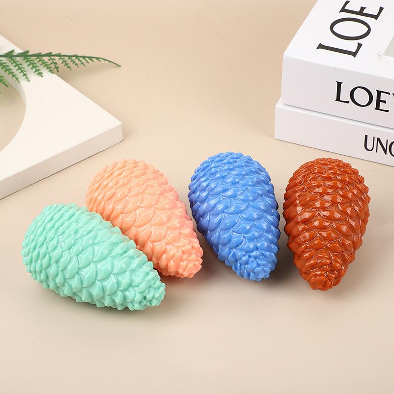 Durable Chew Dog Toy for Teething - Bite-Resistant Molar Pet Toy, Non-Toxic Tough Rubber Interactive Play Toy