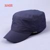 Winter Big Head Man Large Size Fleece Army Flat Cap Men Summer Polyester Plus Size Mesh Military Hat 55-60cm 60-65cm