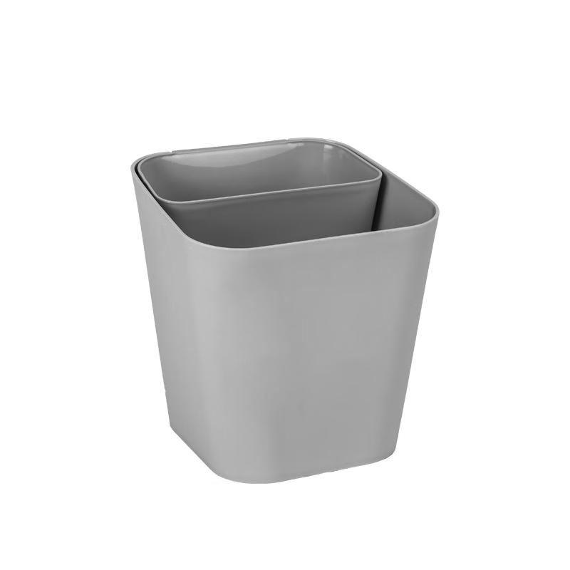 HUIHUADU Thickened Plastic Dual Compartment Waste Separation Bin
