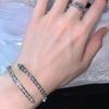 Zircon Serpentine Opening Bracelet Cold Wind Temperament High-End Bracelet Niche Fashion Jewelry